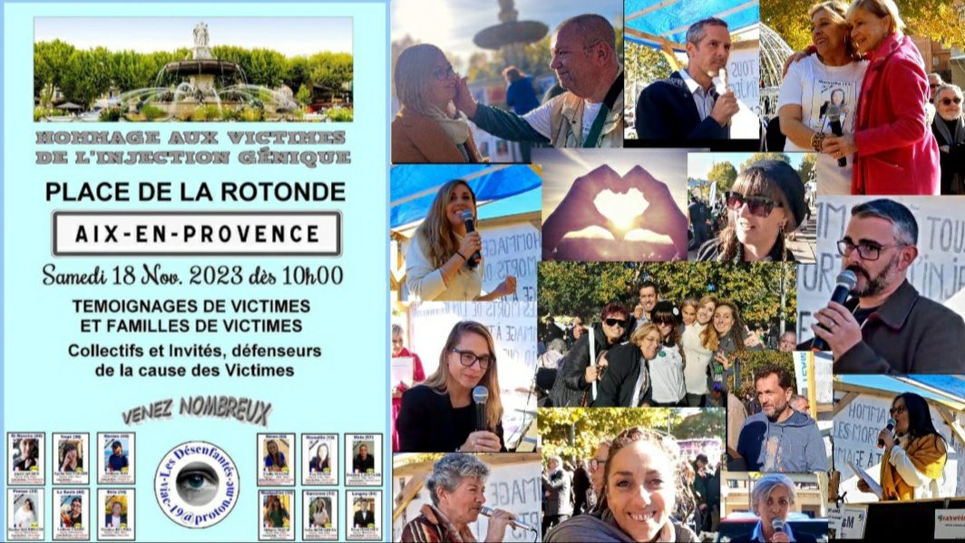 Hommage aux victimes des injections Covid-19 – Aix en Provence 18.11.23