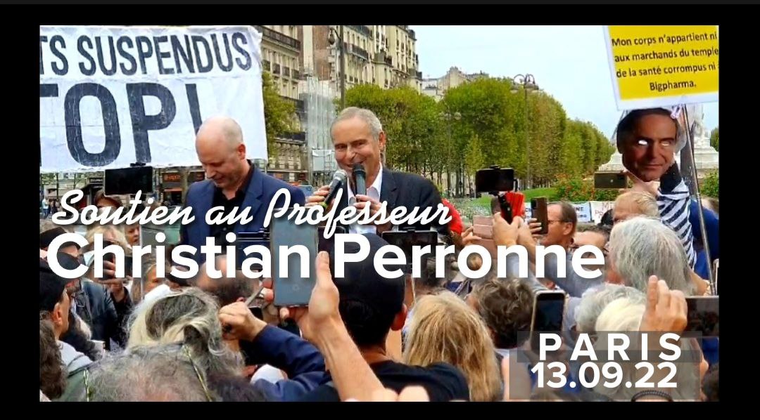 Soutien au Professeur Christian Perronne à Paris