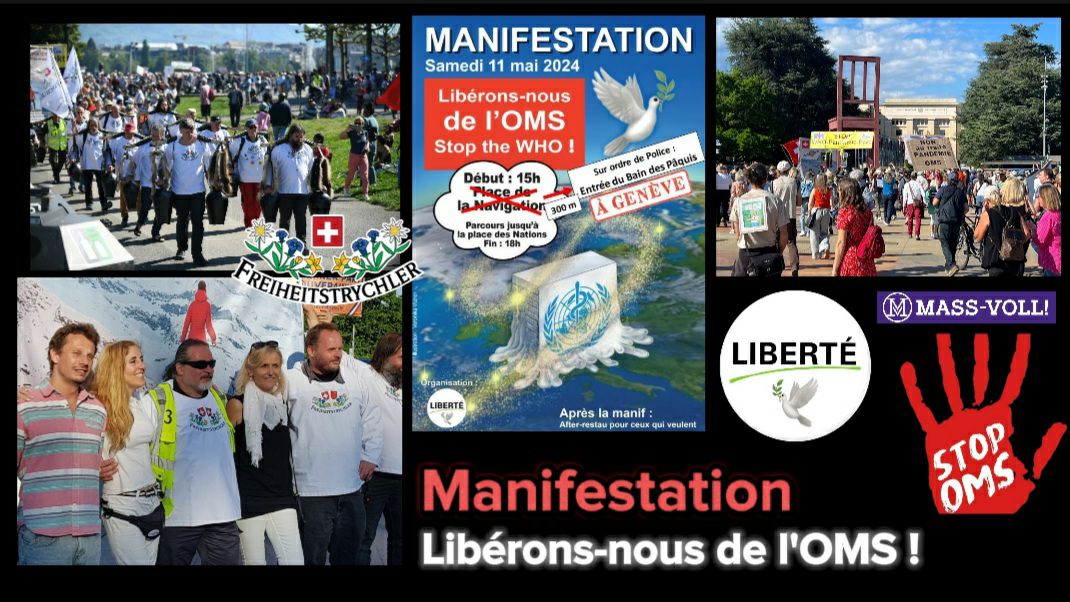 Manifestation STOP OMS – Genève 11.05.24