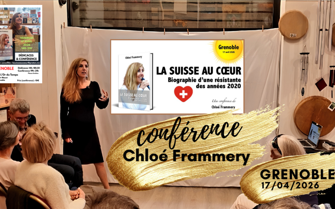 Conférence à Grenoble pour présenter mon  livre « La Suisse au Coeur »